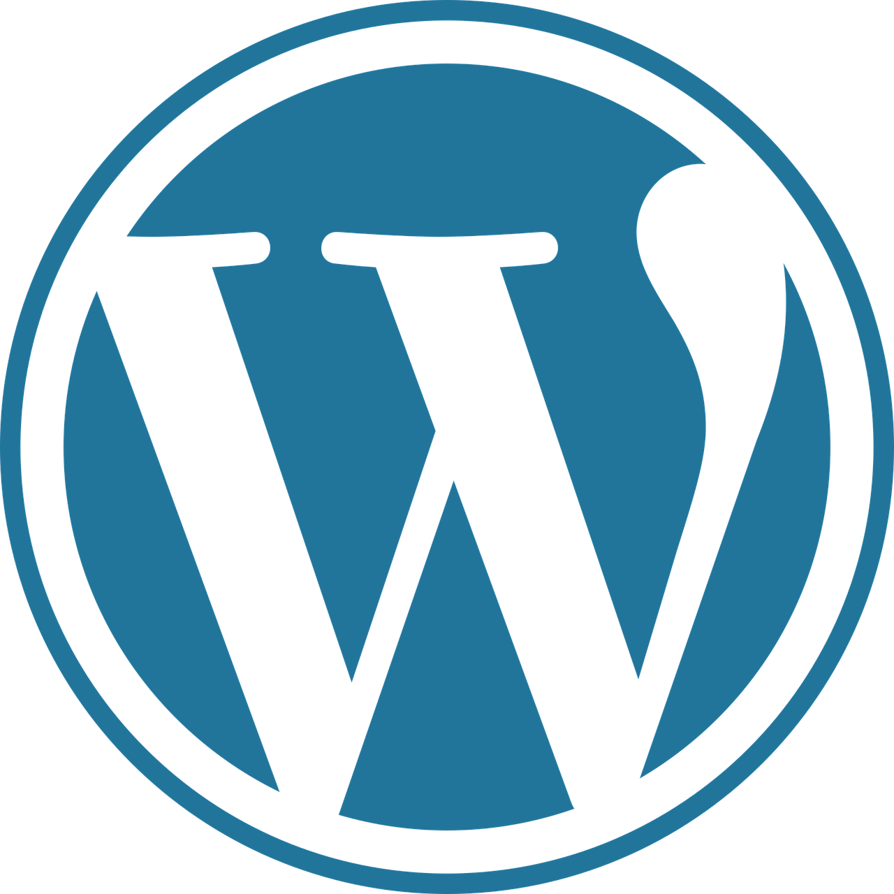 WordPress logo symbolizing step-by-step guides to start a blog and build a stunning website - Digital Fiducia